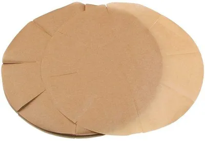 Immagine prodotto di Carta da forno rotonda resistente al calore per pizza, forno, grill, friggitrice ad aria, padella, Ø 31 cm, 100 fogli