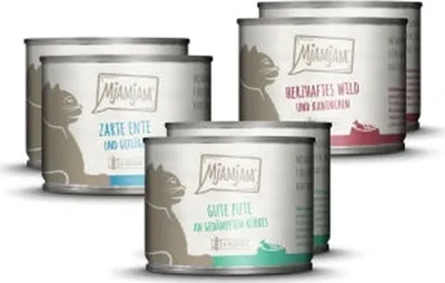 Produktbild von Wild & Kaninchen, Pute, Ente & Geflügel 3x2er -Pack a 200, max. Fleischanteil