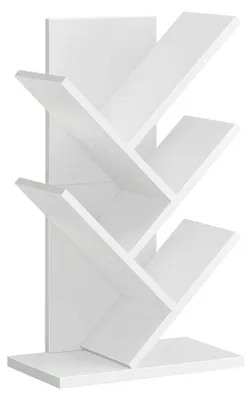 Produktbild von Baumförmiges Bücherregal – Platzsparend – Weiß – 17,2 x 30 x 51 cm