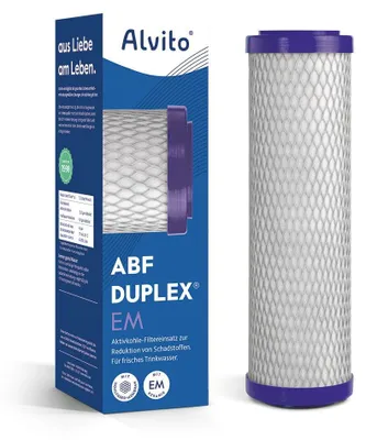 Produktbild von Alvito ABF Duplex EM Aktivkohleblock mit Hohlfasermembran + EM-Keramik