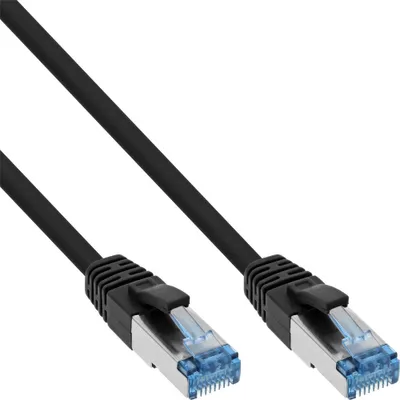 Produktbild von InLine Patchkabel, S/FTP (PiMf), Cat.6A, halogenfrei, schwarz, 15m, 15 m, Cat6a, S/FTP (S-STP), RJ-45, RJ-45, Schwarz