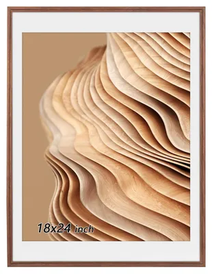 Produktbild von Eichenholz Foto- und Posterrahmen - 18 x 24 Zoll mit Sicherheits-Plexiglas