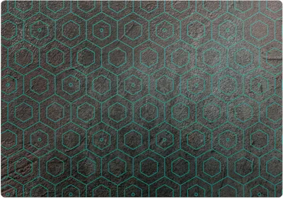 Produktbild von Geometrisches Muster – Bodenschutzmatte – Stuhlunterlage 100x70 cm – Rutschfest – Hartbodenmatte