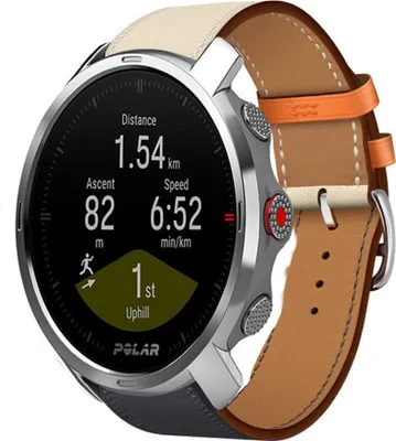 Produktbild von Strap-it Polar Grit X Lederarmband (Weiß/Dunkelblau)