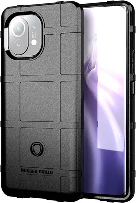 Produktbild von Xiaomi Mi 11 Hülle, LaimTop Weich TPU Silikon Stossfest Anti-rutsch Tasche Heavy Duty Schutzhülle für Xiaomi Mi 11 Schwarz