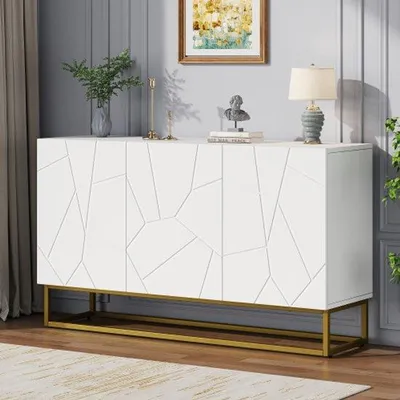 Obrázok produktu pre Moderná skriňa so 4 priehradkami, šírka 130 cm