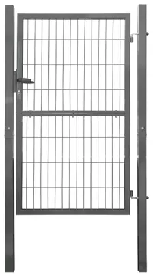 Produktbild von Gartentor Gartentür Zauntür Zauntor Gartenpforte Quadratrohr Anthrazit Grün mit Schloss V2Aox, Farbe / Türhöhe:Anthrazit / 160 cm