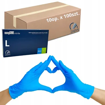 Produktbild von Zarys easyCARE nitrile Nitril-Einweghandschuhe puderfrei L 1000 Stück