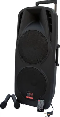 Produktbild von E-Lektron EL225-UHF 600W PA Soundsystem USB/SD Bluetooth Soundanlage mit Akku und Funkmikrofon - EL810490
