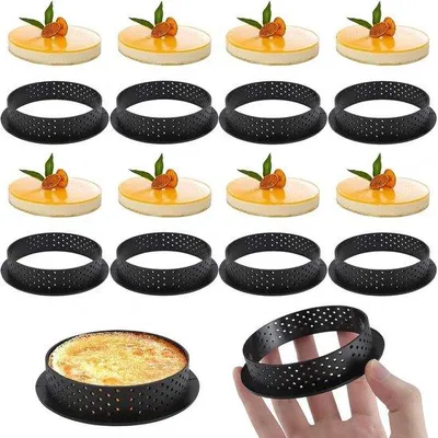 Produktbild von 8 Stück Muffin Tarteletten Formen 8 cm Antihaft - Dessertset