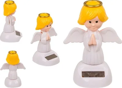 Produktbild von Solar Engel Wackelfigur Solarfigur, Wackelkopffigur, Heilig, Kirche, Gott Himmel