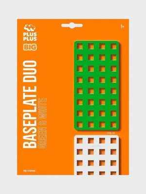 Image de PLUS-PLUS BIG 2 plaques de base enfichables vert blanc à partir de 1 an