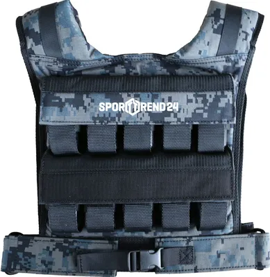 Produktbild von Sporttrend 24® Profi Gewichtsweste in verschiedenen Gewichtsklassen 10-30kg | Trainingsweste, Fitnessweste, Sportweste, 30kg