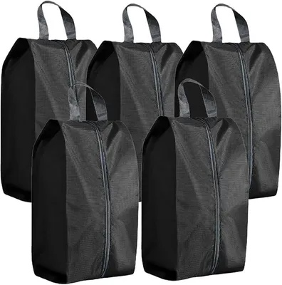 Produktbild von PolkaHome® 5 Stück Reiseschuhbeutel Wasserdichte Staubdichte Schuhaufbewahrungstaschen Organizer für Zuhause und Reisen Uni