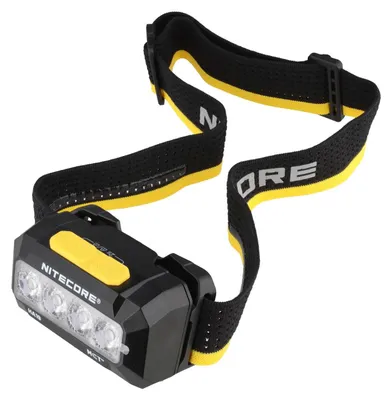 Produktbild von Nitecore HA19 MCT RGB – LED-Stirnlampe mit 600 Lumen, MCT-LEDs und schwarzem Gehäuse