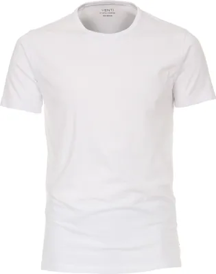 Produktbild von VENTI Herren T-Shirt Kurzarm Rundhals Modern Fit Doppelpack Weiß L