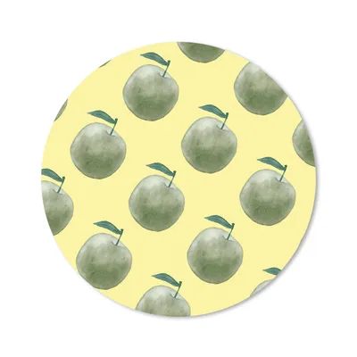 Produktbild von MuchoWow® Mauspad Mousepad Äpfel - Obst - Grün 20x20 cm - Mousepads - Maus Mat - Pad - Mausunterlage - Schreibtischmatte