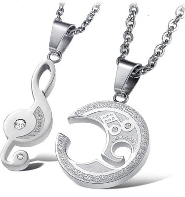 Produktbild von Personalisierte Schmuckkette für Frauen Mädchen Männer, RVS, Vintage Hip Hop Rock, gepersonalisierte Kette, einfache Schmuckkette, Paar, passend, Gegrabener Text: "Ich liebe dich"