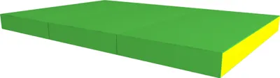 Produktbild von idealfit klappbare Turnmatte 3-teilig grün 150x100x10cm, IFA-91