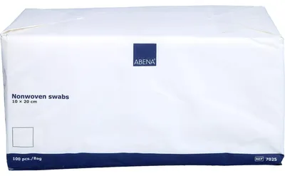 Produktbild von ABENA Vlieskompressen 4-lagig unsteril 10 x 20 cm, 100 St. Kompressen