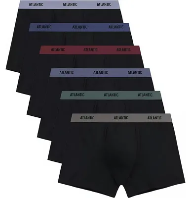 Produktbild von 6er-Pack Herren Boxershorts Atlantic Baumwolle schwarz Komfort M