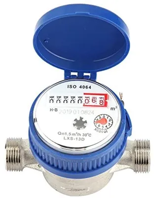 Produktbild von Digitale Wasserzähler für Garten und Haushalt - 1,5m³/u - Temperatur 0-40°C - Premium Kupferkonstruktion