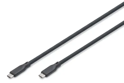 Zdjęcie produktu dla Digitus Kabel silikonowy USB, USB4 wersja 2.0, USB 80 Gb/s, 1,5 m, czarny