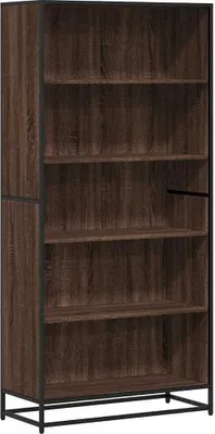 Immagine prodotto di vidaXL Libreria in rovere fumé 80,5x35x170,5 cm Materiale a base di legno