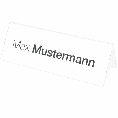 Produktbild von deflecto Tischnamensschild "Classic Image", Dachform, A4 Querformat