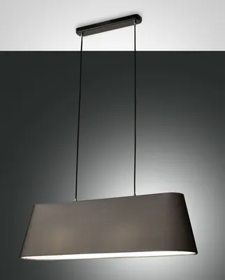 Produktbild von Fabas Luce Pendelleuchte Allegra E27 2000x230mm Schwarz,  Italy