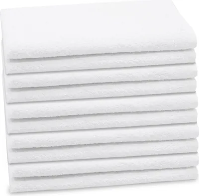 Produktbild von Gästehandtücher 10er Set, Baumwolle, 40x60 cm, weiß
