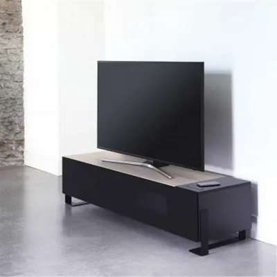 Produktbild von Erard 037600, Holz, Melamin, Schwarz, Gehärtetes Glas, 50 kg, 190,5 cm (75")
