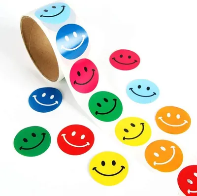 Zdjęcie produktu dla Jumada's - Belohnungsaufkleber - 500 Stück - Smileys - Für Kinder - Bildung - Kleinkinder - Aufkleberbögen Schulbedarf