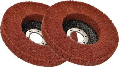 Zdjęcie produktu dla KOTARBAU® Zestaw 2 tarcz czyszczących do szlifierek kątowych z miękką ściereczką 125x22,2 mm