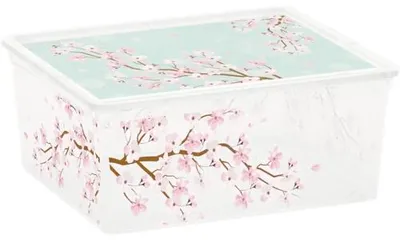 Obrázek produktu pro Úložný box s třešňovými květy 37 x 14 x 26 cm