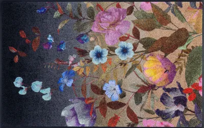 Produktbild von Fußmatte wash+dry Design Midnight Blooms 75x120 cm