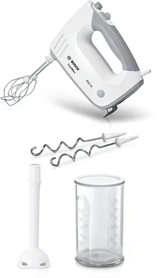 Produktbild von Bosch Handrührgerät, 2 Rührbesen, 2 Knethaken, Edelstahl, spülmaschinenfest, Pür