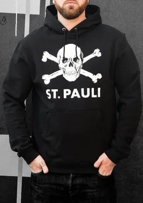 Produktbild von FC St. Pauli - Kapuzenpullover  Totenkopf - schwarz