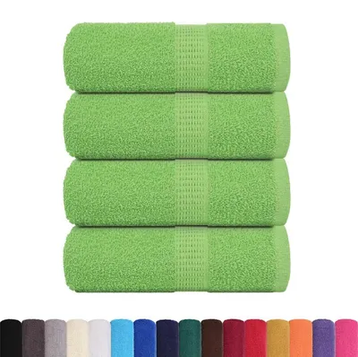 Produktbild von vidaXL Gästetücher FROGN 4 Stk. Apfelgrün 30x50 cm 360 g/m²