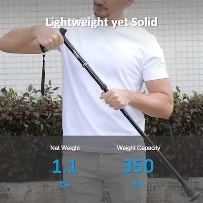 Produktbild von Famanu Gehstock Ultralight - Faltbar, Ergonomisch, Verstellbar