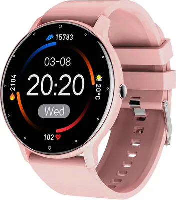 Zdjęcie produktu dla Smartwatch męski damski uniwersalny zegarek nowoczesny ZL02D różowy