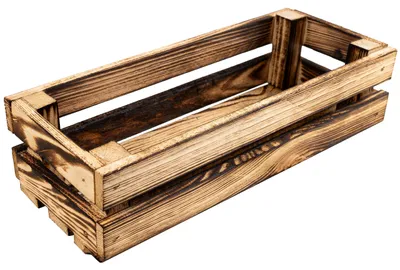 Productafbeelding van Creative Deco Gevlamde Houten Doos, 34 x 14 x 9 cm