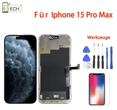 Produktbild von LCD für iPhone 15 PRO Max SOFT OLED Display Retina Touchscreen Bildschirm
