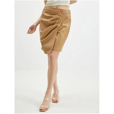 Produktbild von Orsay Hellbrauner Damen Lederrock 721143-085000__36