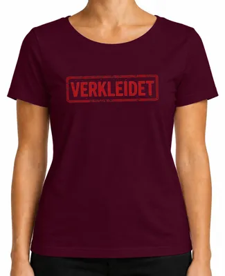 Obrázok produktu pre KOSTÝM Karneval, Fasching, Halloween, cosplay, vtipné dámske tričko, bordová, XL