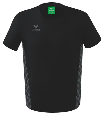 Produktbild von Erima Essential Team T-Shirt Schwarz/Schiefergrau Junior - 164