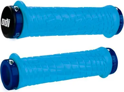 Produktbild von Odi Grips Troy Lee Designs Signature Series Lock-On, Griffe, Aqua-Farbe, Blau