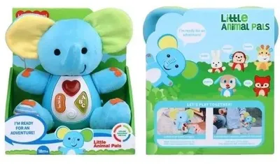Image de Éléphant en peluche avec lumière et musique - Merkpol