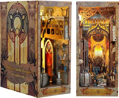 Produktbild von Book Nook Miniaturhaus - Thron des Drachen - Joincon
