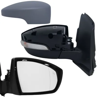 Obrázok produktu pre BILMAX Náhradné pravé bočné zrkadlo pre Ford Kuga II C520 2013-2019 Elektricky nastaviteľné, Vyhrievané, Elektricky sklopné, Kontrolka, BLIS, 10 káblov